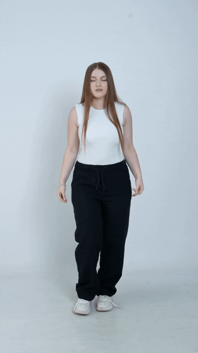 ARMARIO-Black Linen Pants