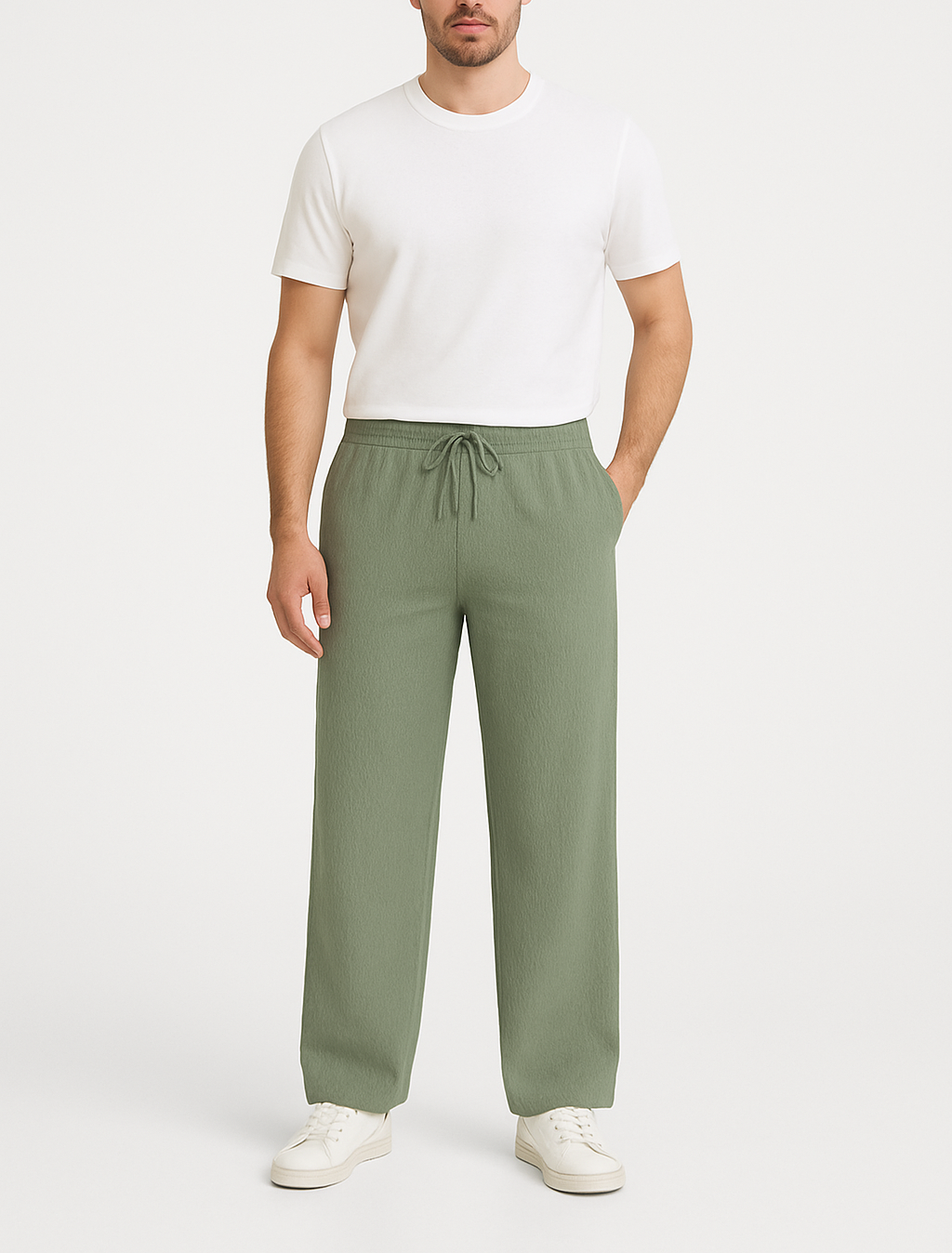 ARMARIO-Mint Linen Pants.